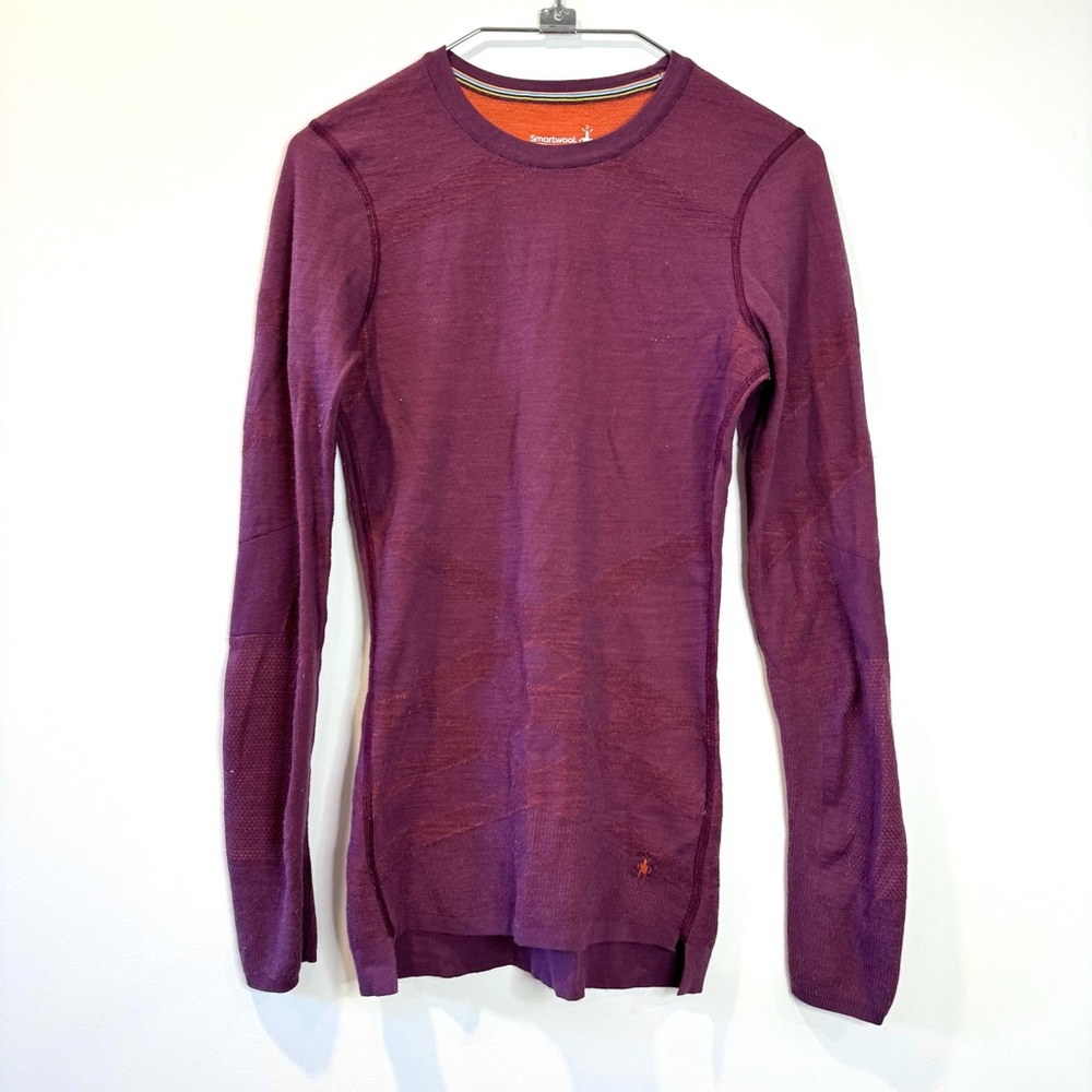 Smartwool Intraknit Merino 200 Crew Baselayer / Plum / S